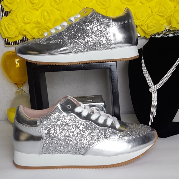 kate spade Shoes - Kate Spade New York Felicia Sliver/Glitter Sneaker